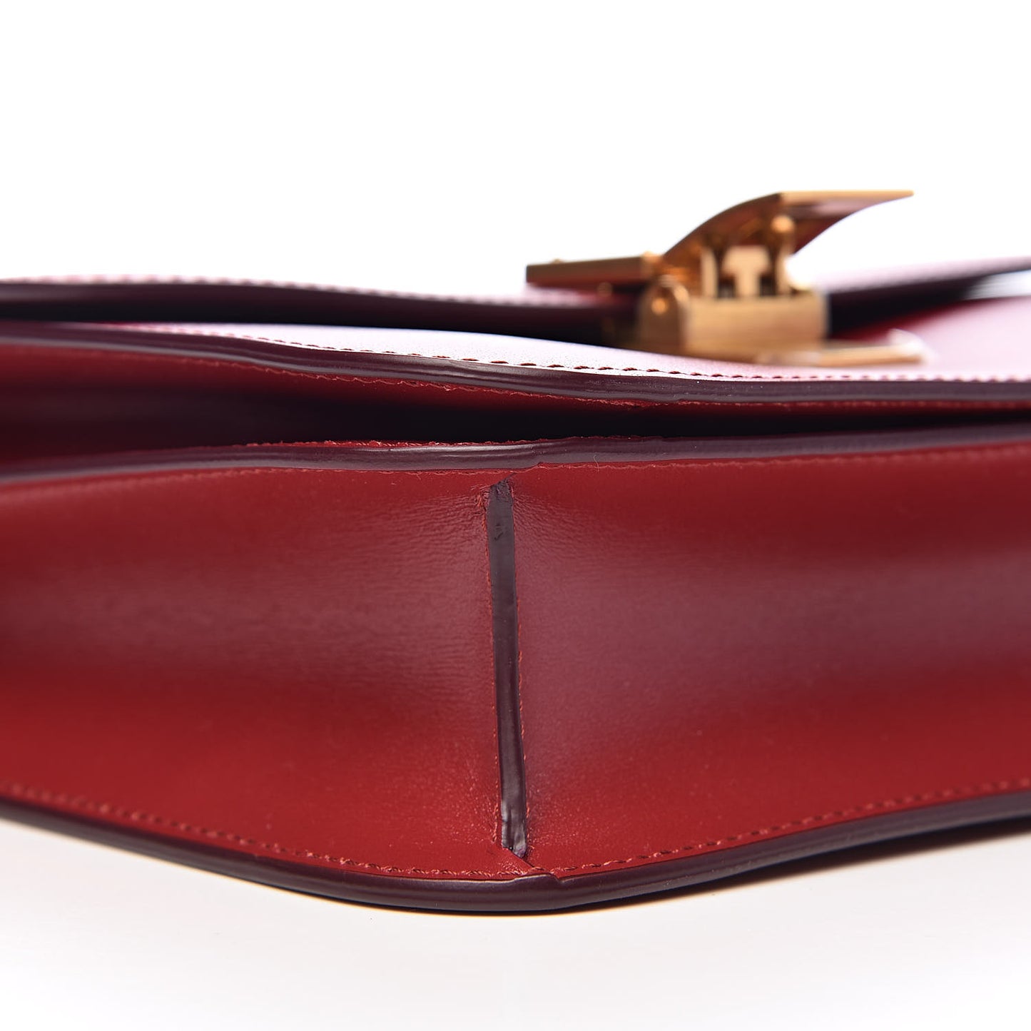 Box Calfskin Teen Classic Box Flap Bag Red
