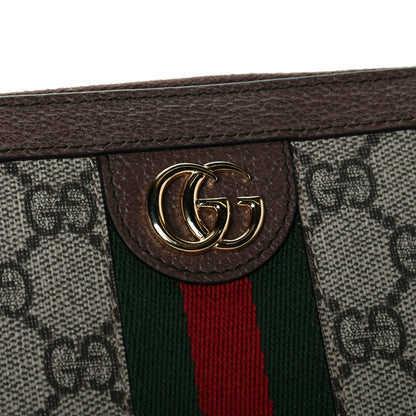 Gucci GG Supreme Monogram Web Ophidia Zip Around Wallet Brown 5 of 5