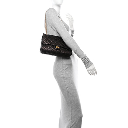 Chanel Metallic Aged Calfskin Quilted 2.55 Reissue 226 Flap Brown 2 of 17