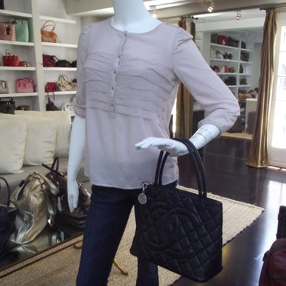 Chanel Caviar Medallion Tote Black 2 of 11