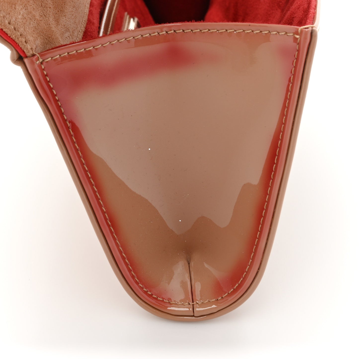 Patent So Kate Baguette Clutch Nude