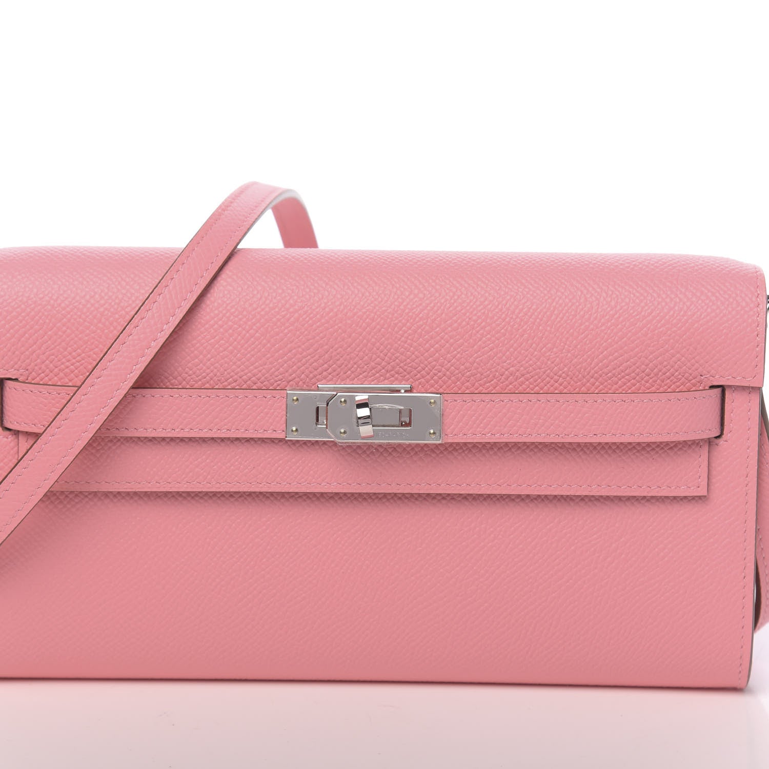 Hermes Epsom Kelly Wallet To Go Rose Confetti 9 of 10