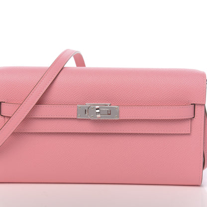 Hermes Epsom Kelly Wallet To Go Rose Confetti 9 of 10