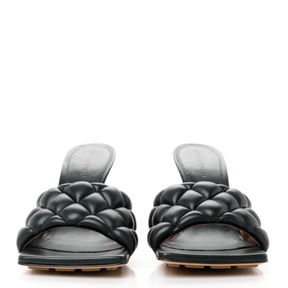 Bottega Veneta Nappa Matelasse Padded Mule Sandals 39 Black 2 of 8