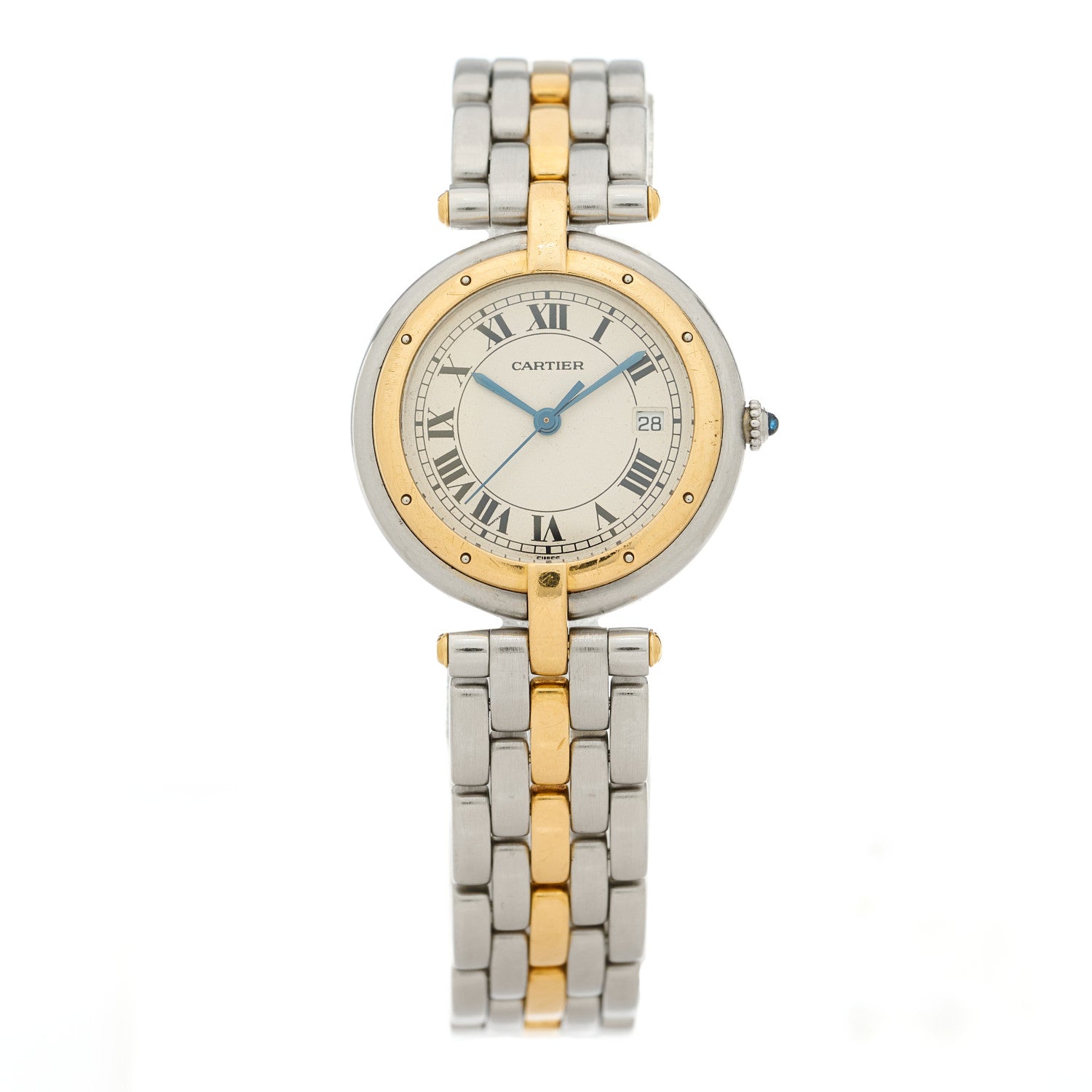 Cartier Stainless Steel 18K Yellow Gold 29mm Panthere Vendome Quartz Watch 1 of 4