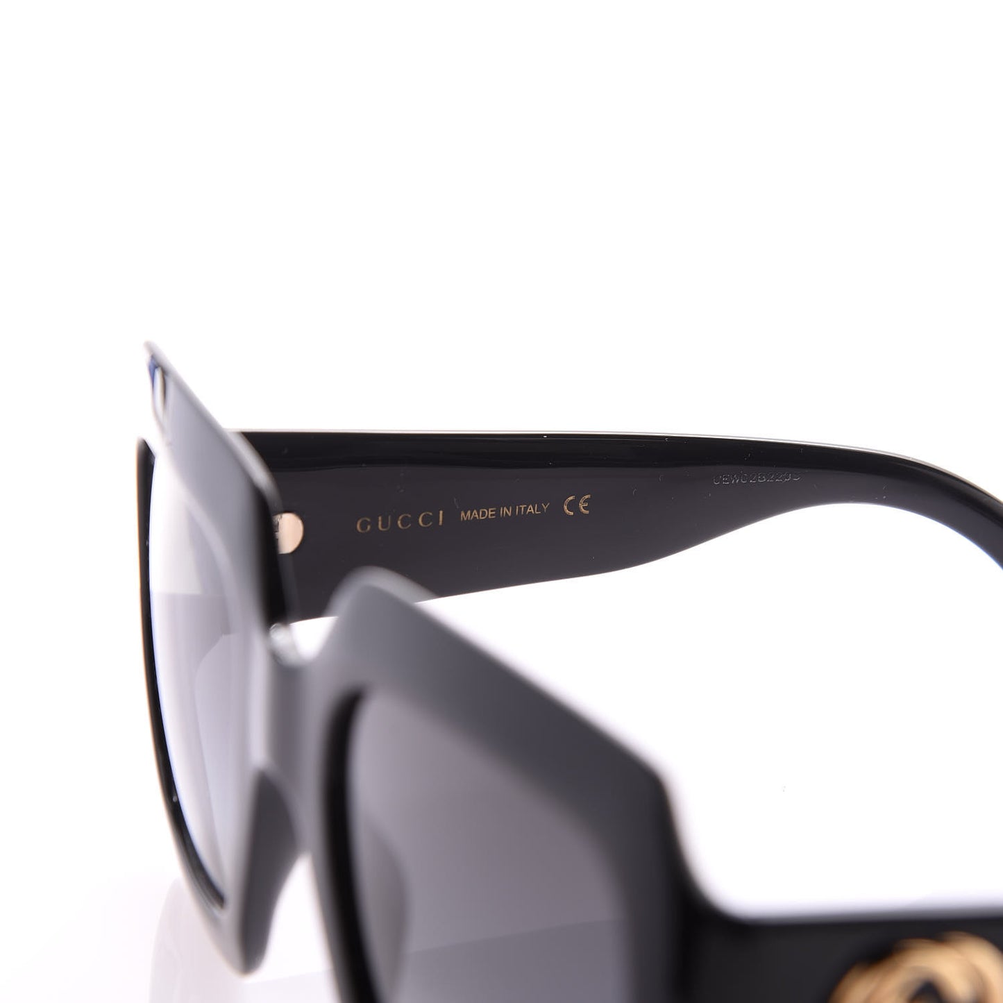 Acetate Square Frame Sunglasses GG0053S Black