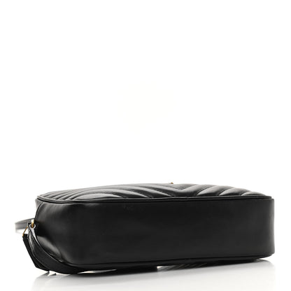 Saint Laurent Calfskin Matelasse Monogram Lou Camera Bag Black 4 of 10