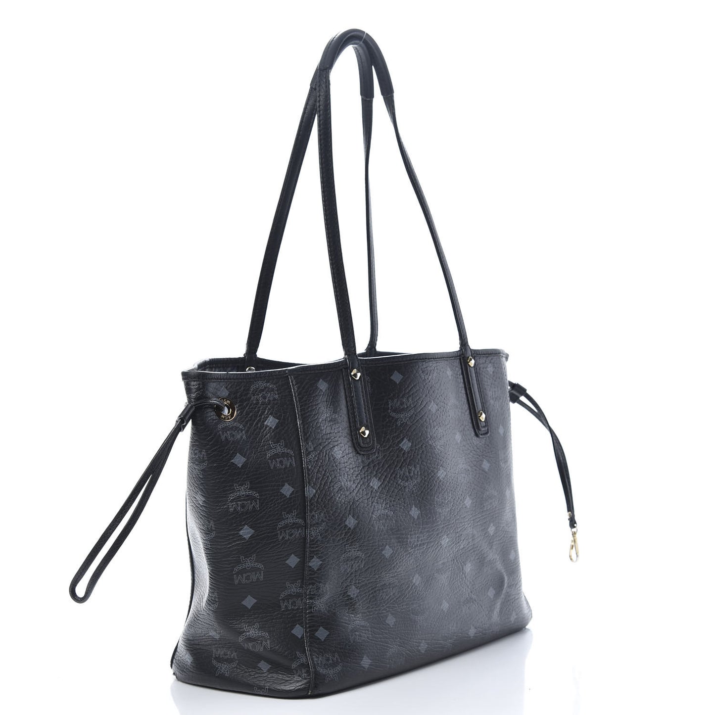 Visetos Medium Reversible Shopper Tote Black