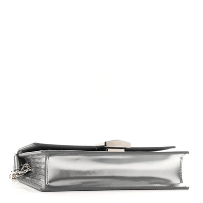 Givenchy Metallic Calfskin 4G Embossed Small 4G Crossbody Silver 4 of 9