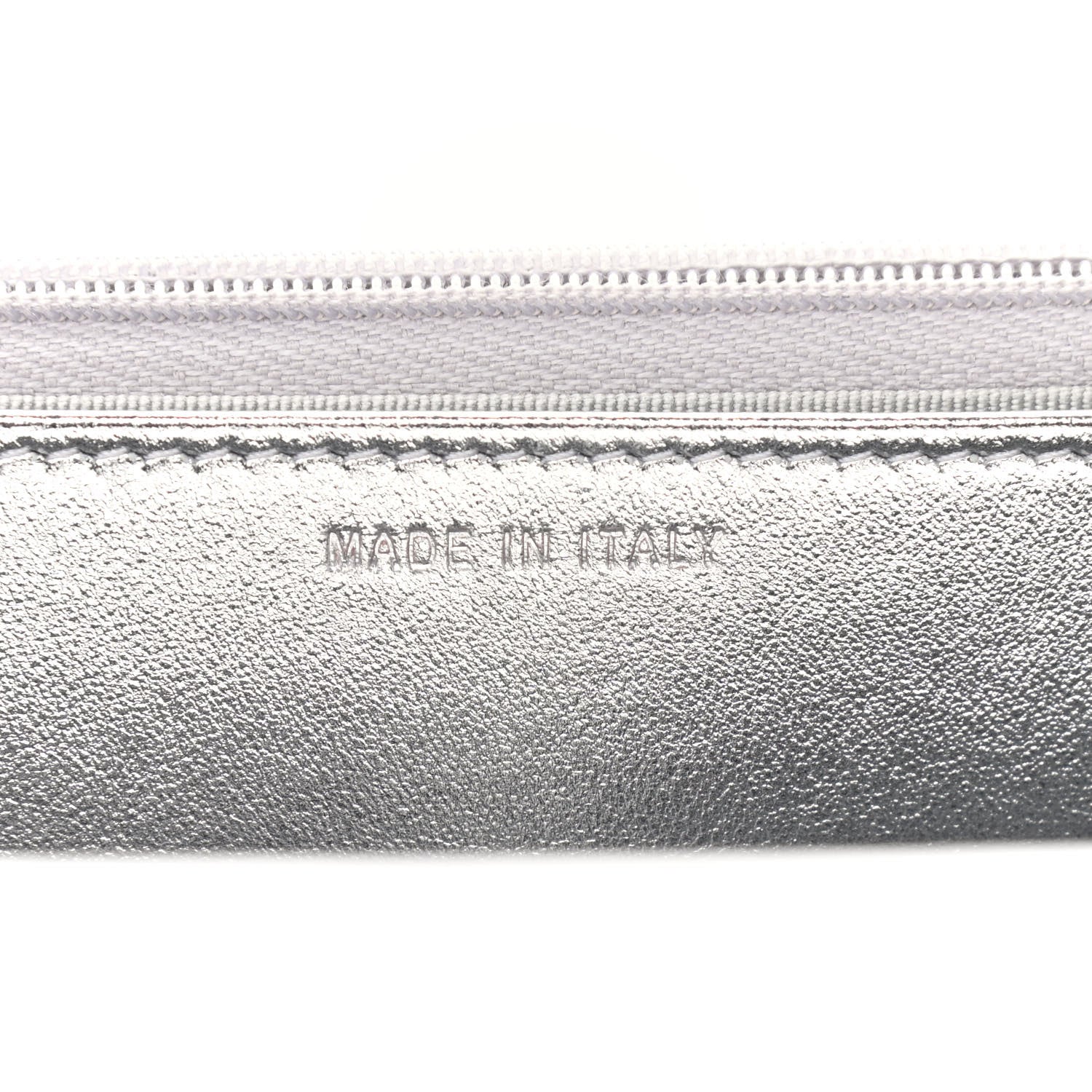Chanel Gradient Metallic Calfskin Quilted Wallet On Chain WOC Silver Blue Yellow Purple 7 of 9