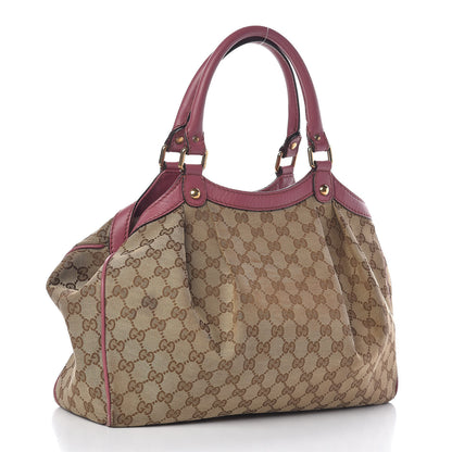 Gucci Monogram Margaux Calfskin Medium Sukey Tote Beige Ebony Vintage Rose 3 of 22