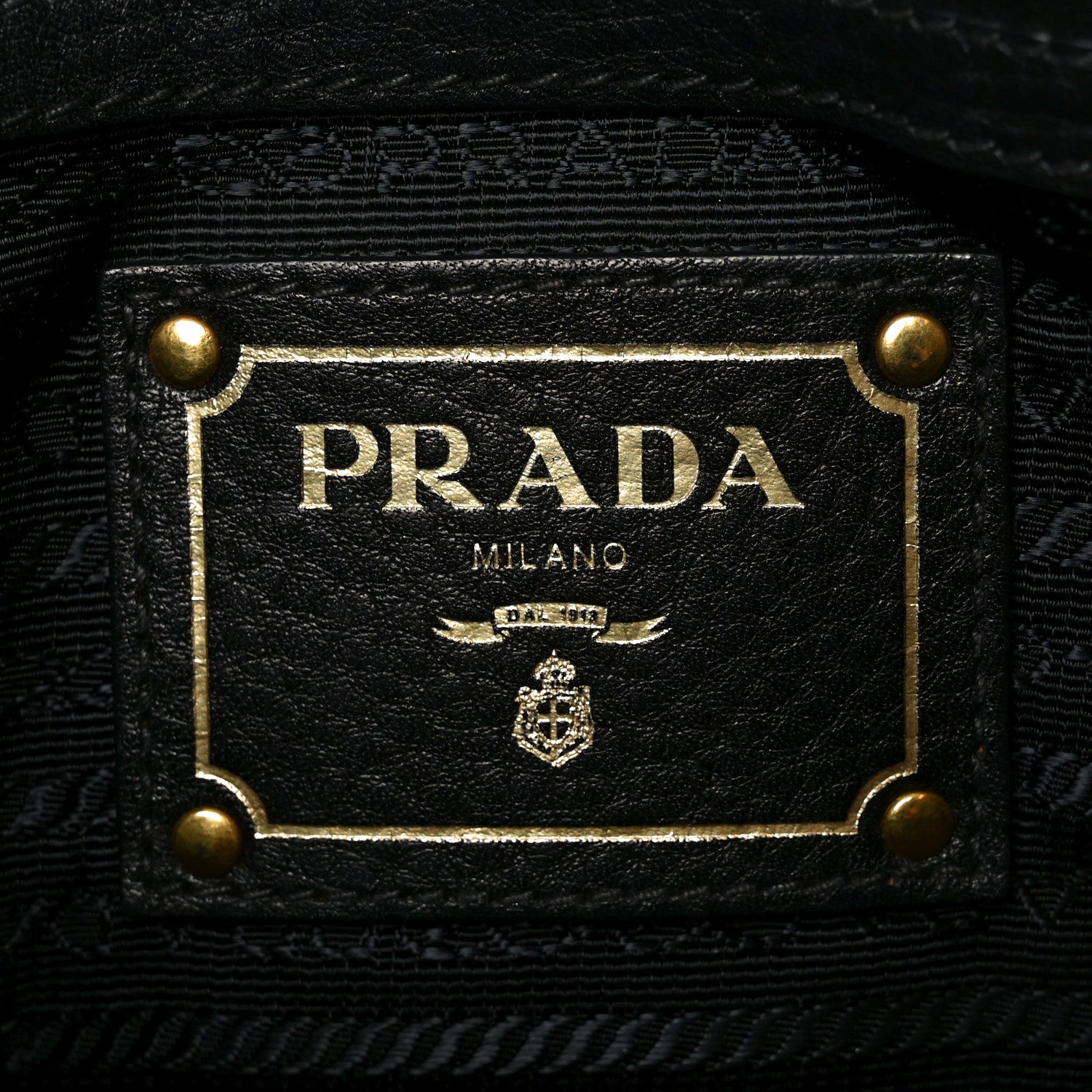 Prada Vitello Daino Side Pocket Tote Black 6 of 9