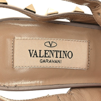 Valentino Garavani Calfskin Nappa Rockstud Ankle Strap 100mm Pumps 36 Sapphire Poudre 8 of 8