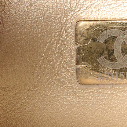 Chanel Lambskin Quilted Mini CC Crystal Logo Chain Flap Black 7 of 10