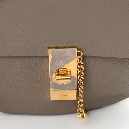Chloe Grained Lambskin Mini Drew Shoulder Bag Motty Grey 12 of 15