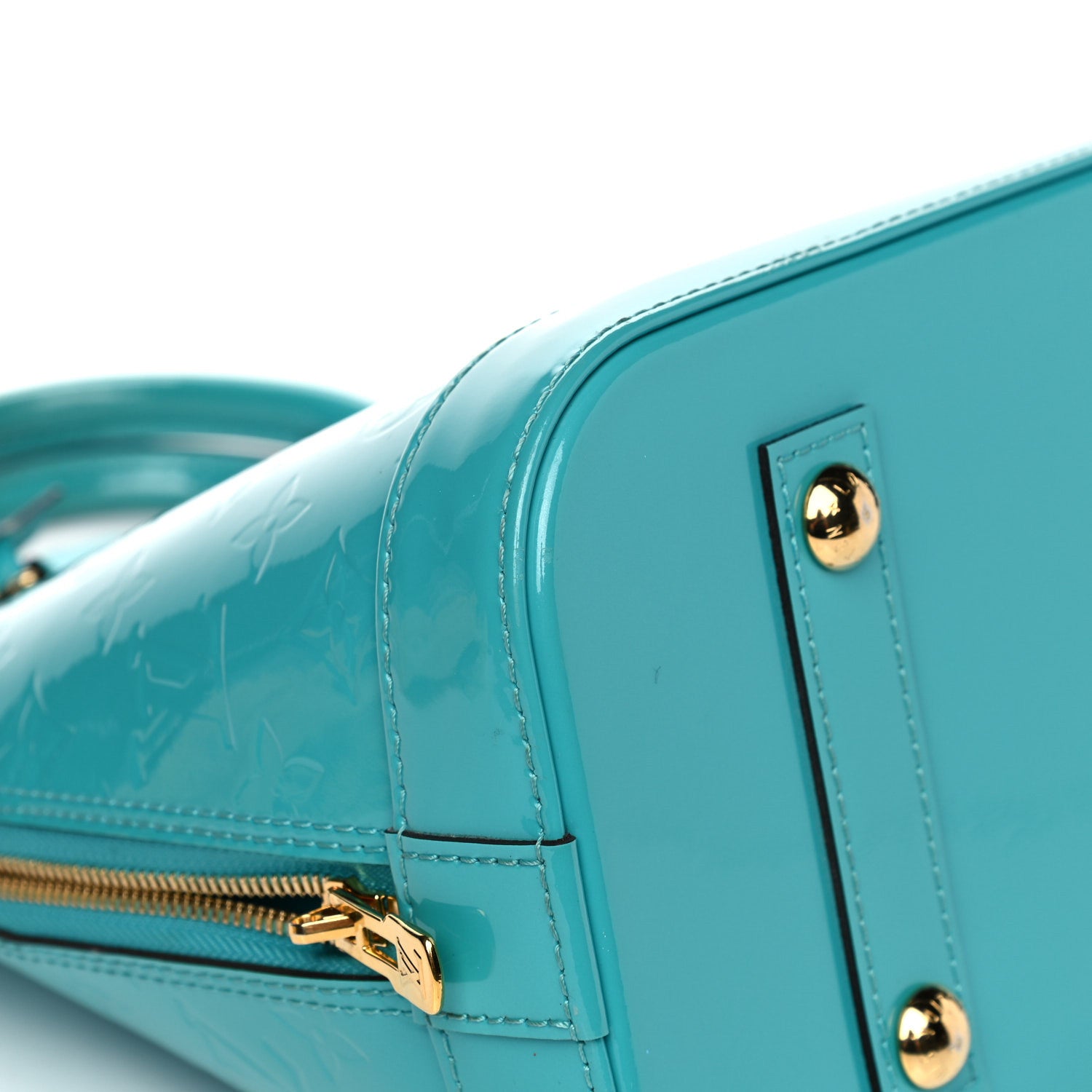 Louis Vuitton Vernis Alma PM Blue Lagon 9 of 15