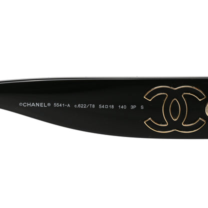 Chanel Acetate CC Square Sunglasses 5541-A Black 5 of 7