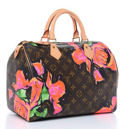 Louis Vuitton Monogram Roses Speedy 30 3 of 12