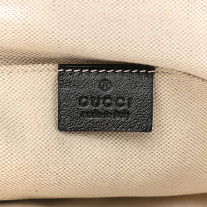 Gucci Raffia Azalea Calfskin Crochet Flower Small GG Marmont Shoulder Bag Natural Ecru Black 6 of 9