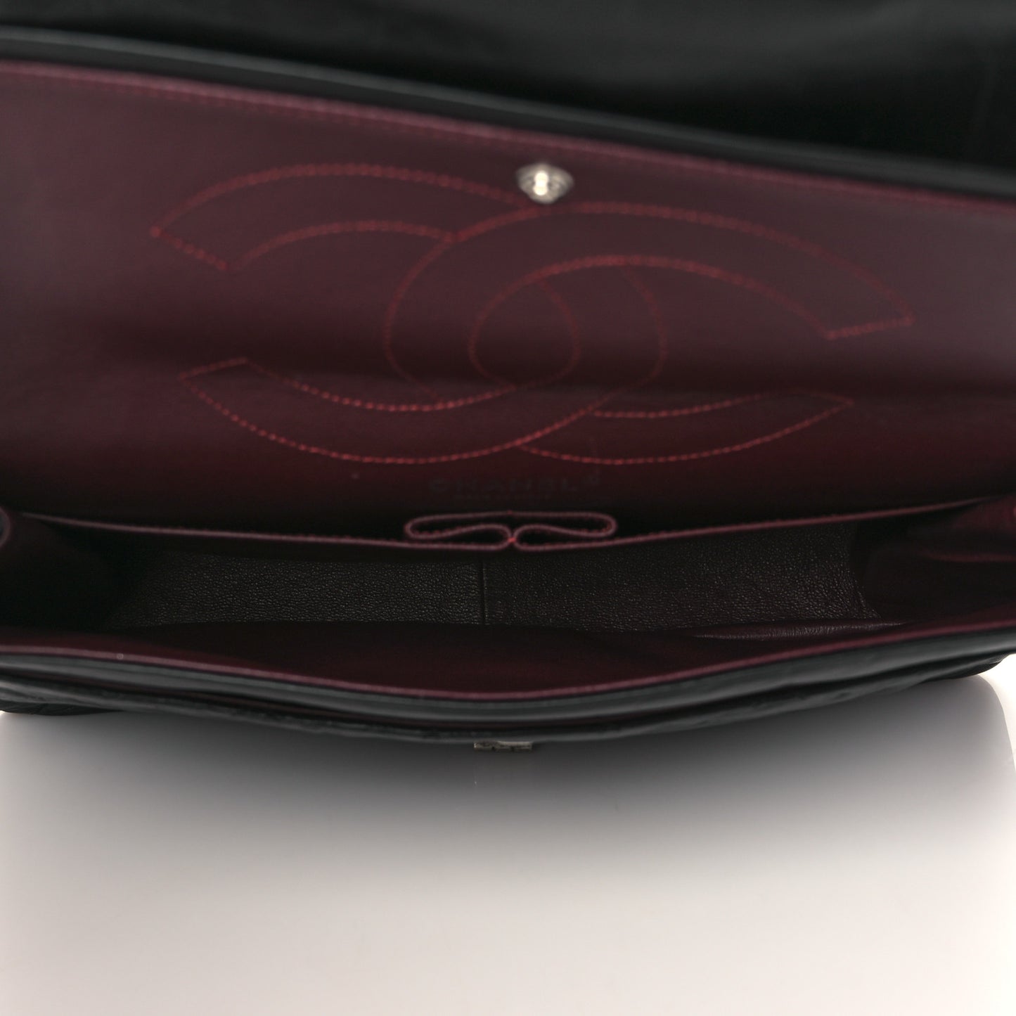 Aged Calfskin Quilted 2.55 Reissue 227 Flap Black