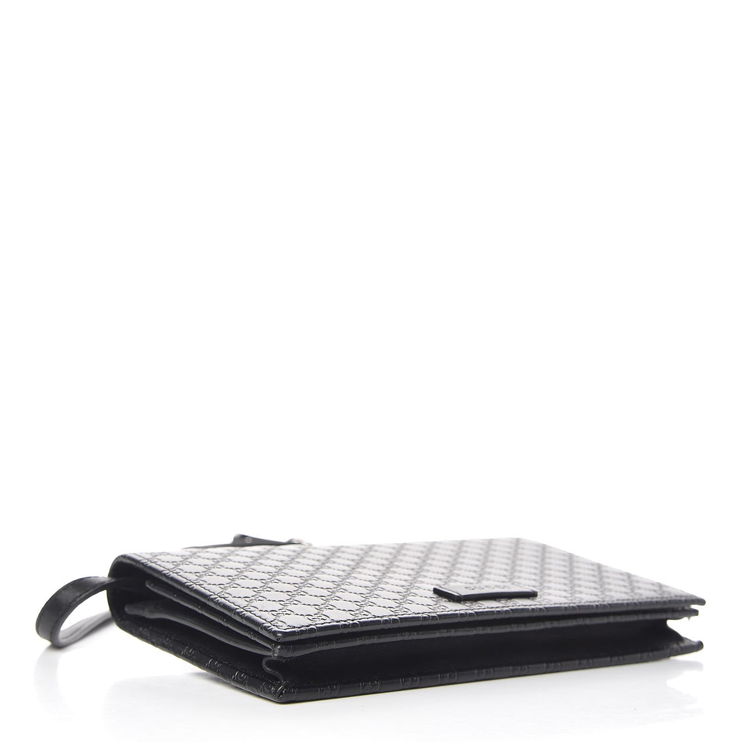 Microguccissima Crossbody Wallet Black