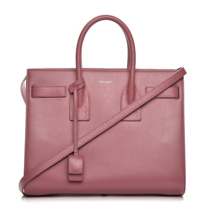Saint Laurent Calfskin Small Sac De Jour Dark Rose 1 of 14