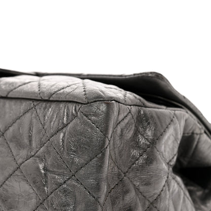 Chanel Metallic Aged Calfskin Quilted 2.55 Reissue 227 Flap Dark Silver 12 of 16