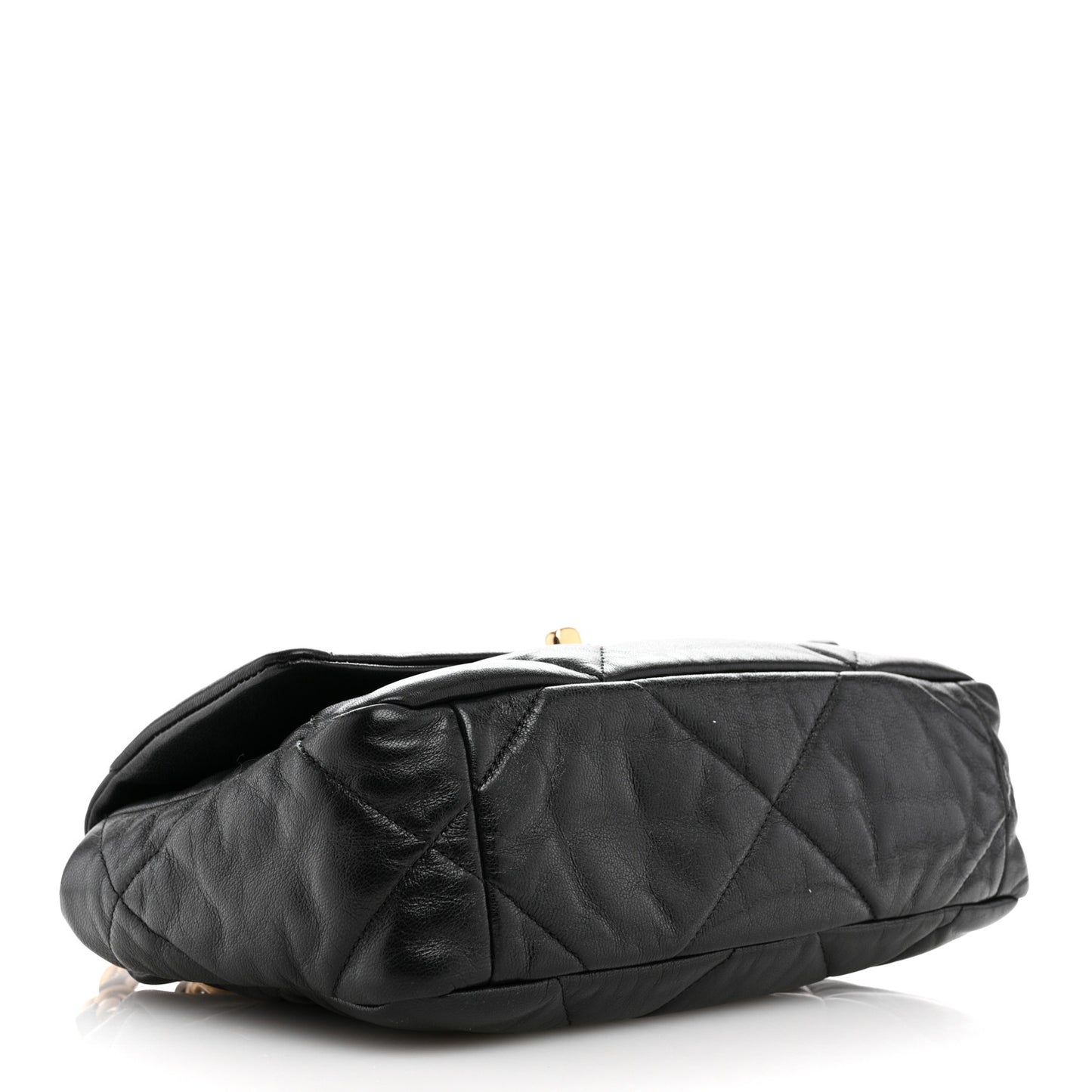 Lambskin Quilted Medium Chanel 19 Flap Black