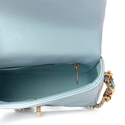 Chanel Iridescent Caviar Quilted Mini My Perfect Flap Light Blue 5 of 11