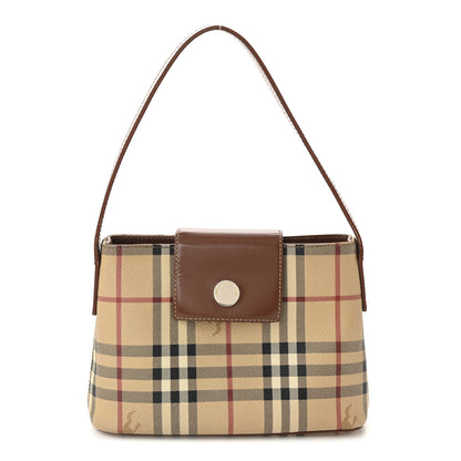 Burberry House Check Small Tote Dark Brown 1 of 11