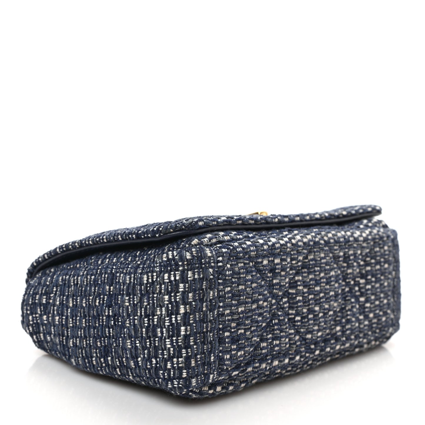 Tweed Cannage Small Caro Bag Dark Blue
