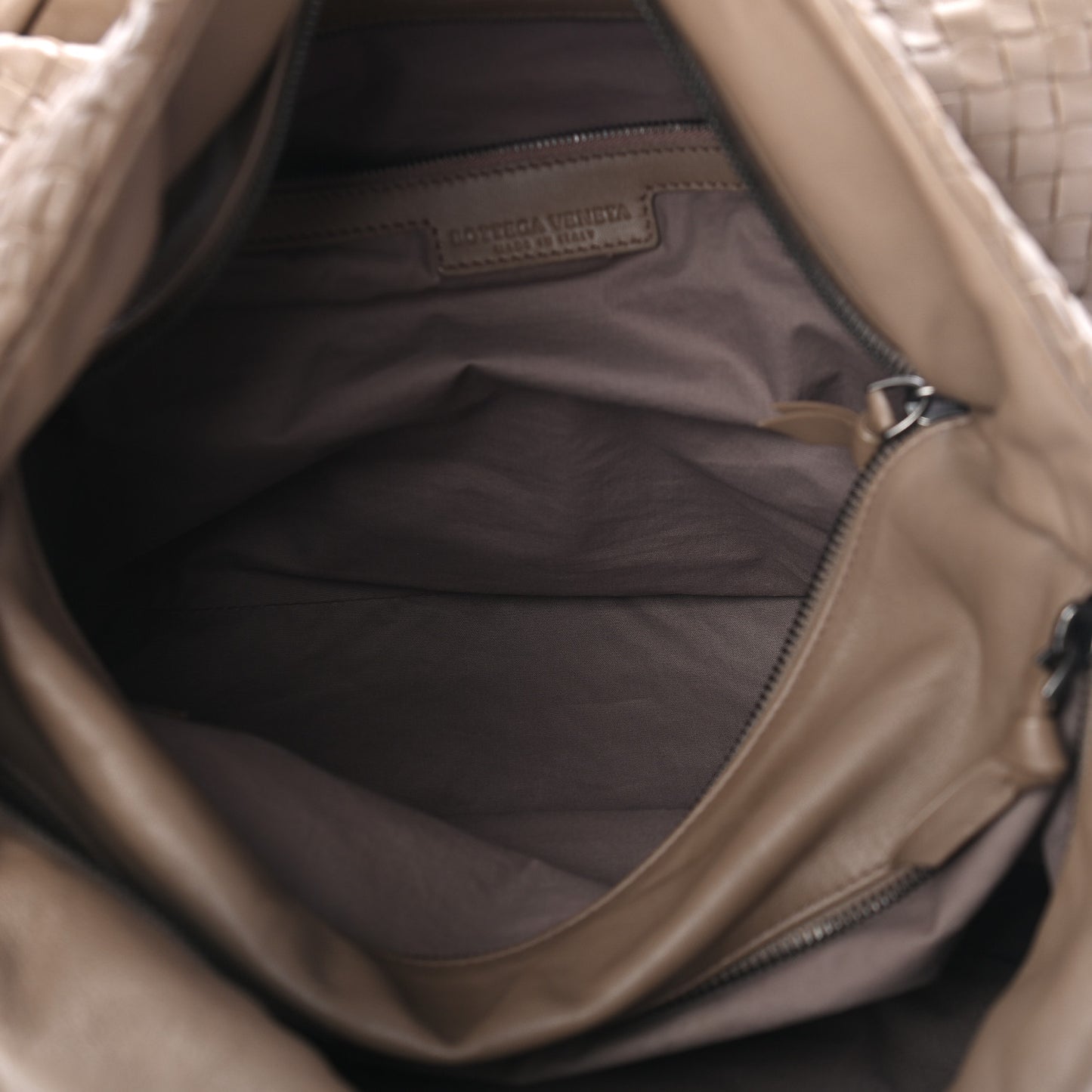 Nappa Intrecciato Large Knot Hobo New Steel