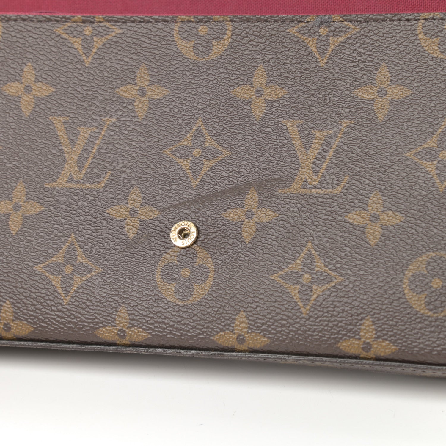 Louis Vuitton Monogram Pochette Felicie Chain Wallet Fuchsia 18 of 20