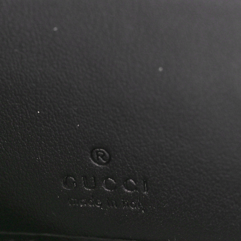 Gucci Calfskin Matelasse GG Marmont Zip Around Wallet Black 6 of 9