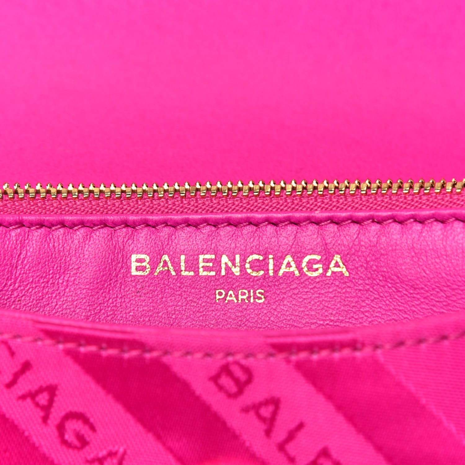 Balenciaga Nylon Jacquard Diagonal Logo S BB Round Shoulder Bag Rose Magenta 6 of 9