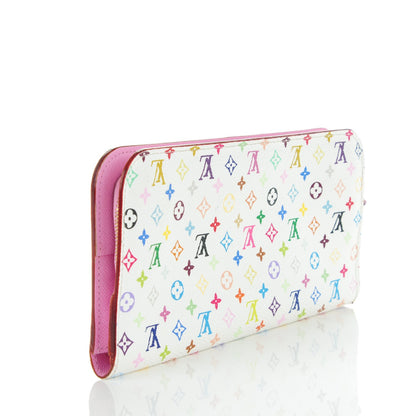 Louis Vuitton Monogram Multicolor Insolite Wallet White Litchi 3 of 8