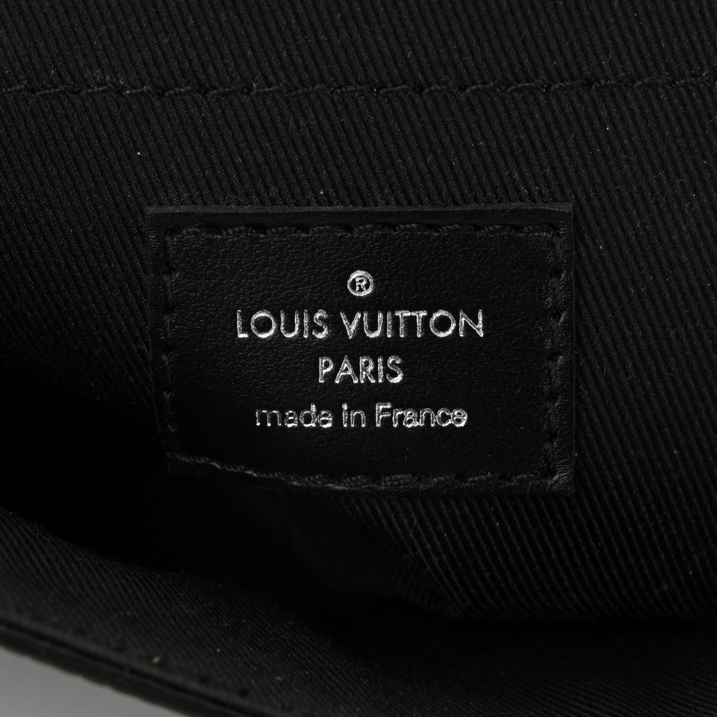 Grained Calfskin Monogram Pulse Messenger Khaki Black