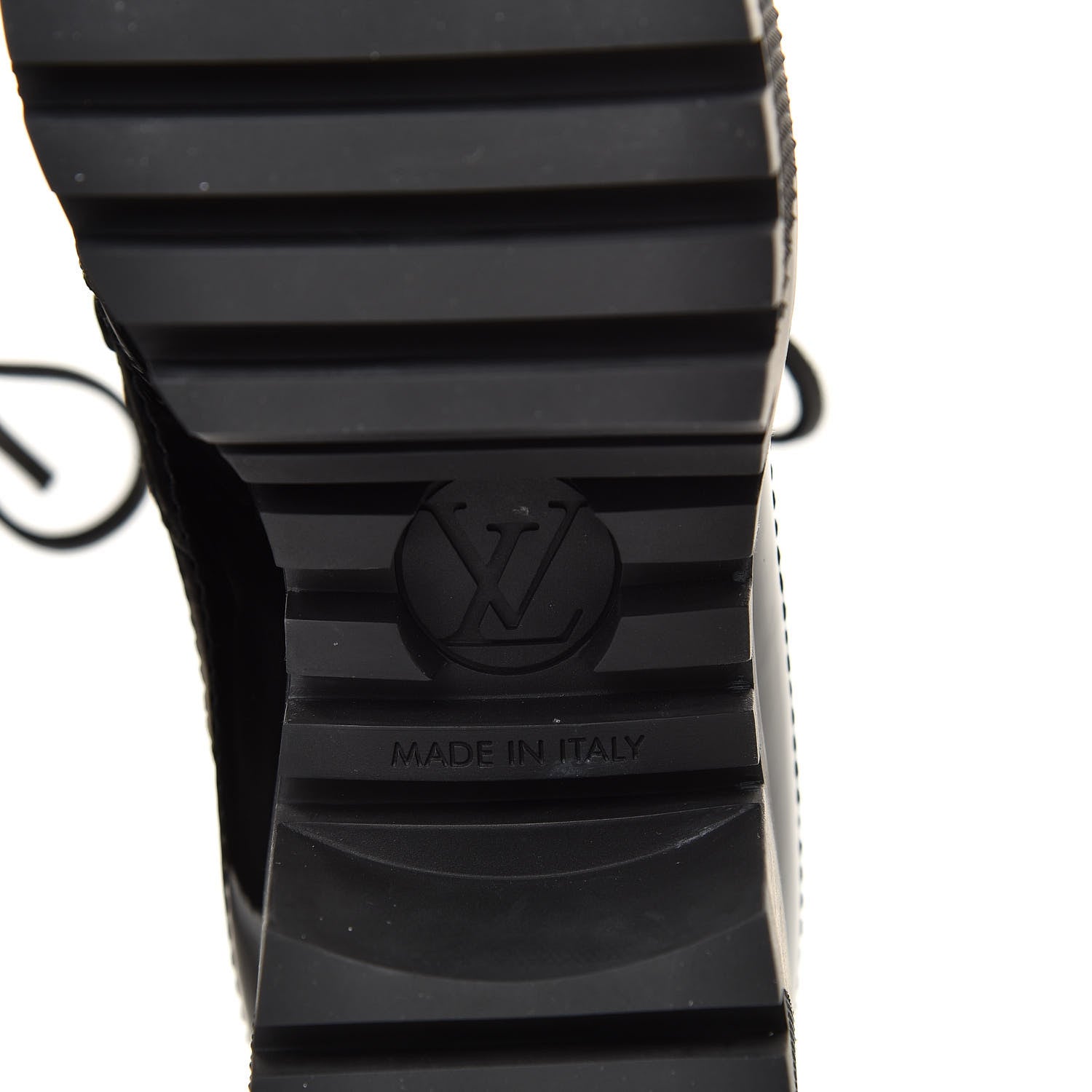 Louis Vuitton Suede Calfskin Monogram Laureate Platform Desert Boots 35 Black 6 of 8