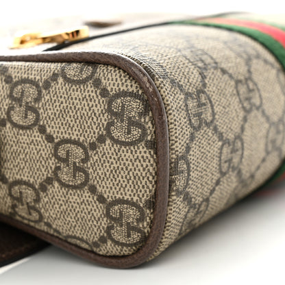 Gucci GG Supreme Monogram Web Small Ophidia Belt Bag 95 38 Dark Brown 9 of 12