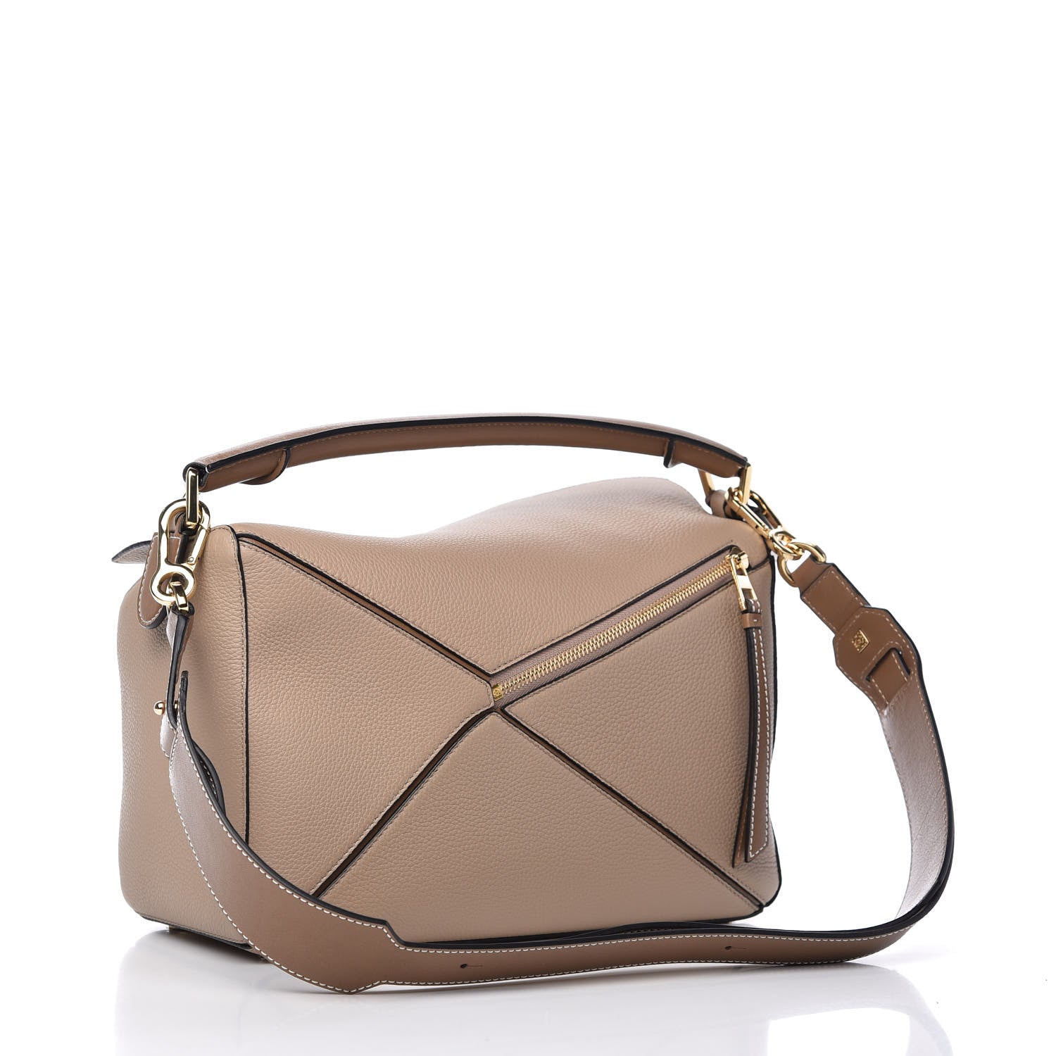 Loewe Calfskin Medium Puzzle Bag Sand Mink 3 of 8