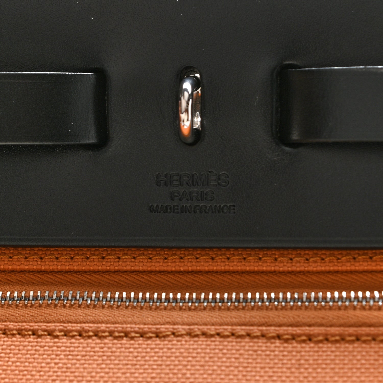 Hermes Vache Hunter Toile Herbag Zip PM 31 Sable Black 9 of 12
