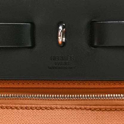 Hermes Vache Hunter Toile Herbag Zip PM 31 Sable Black 9 of 12