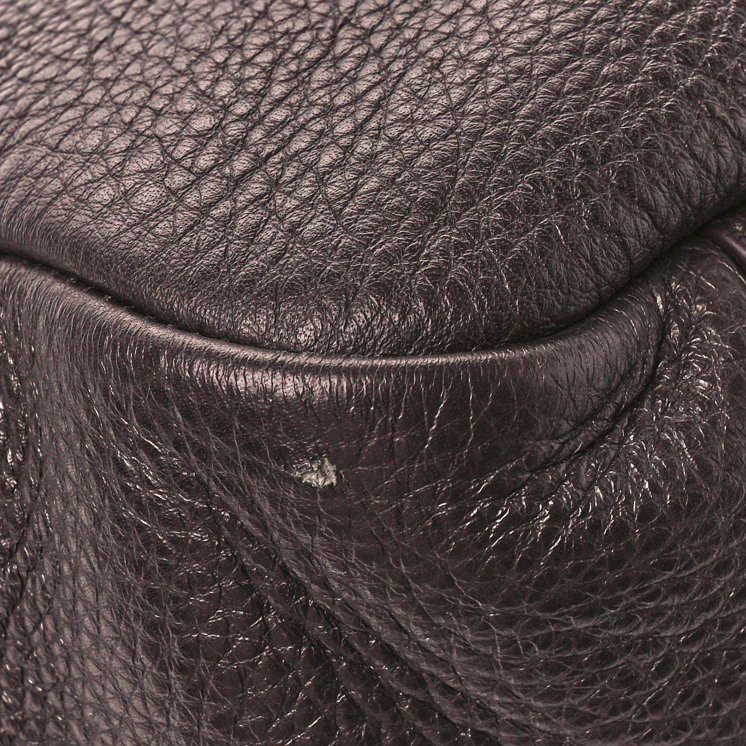 Saint Laurent Grained Deerskin Bea Tote Marron Fonce 8 of 12