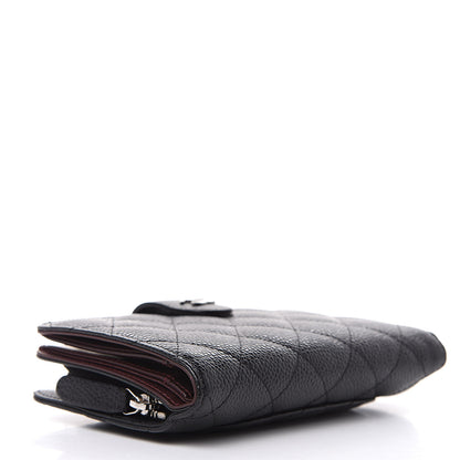 Chanel Caviar Quilted Zipped Pocket Wallet Black 4 of 9