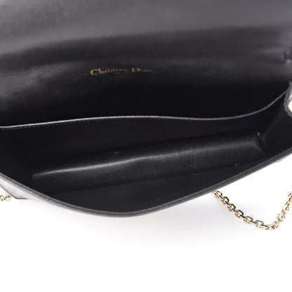 Christian Dior Lambskin Cannage Lady Dior Chain Wallet Black 5 of 11