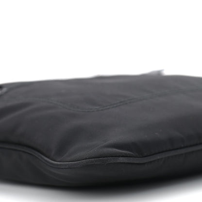 Prada Tessuto Nylon Saffiano Flat Messenger Bag Black 8 of 11
