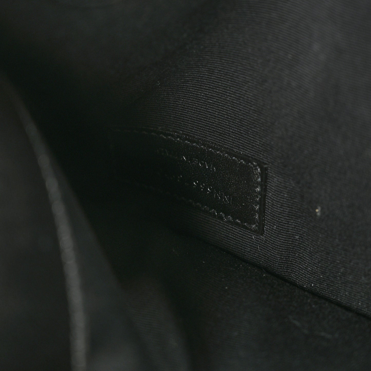 Smooth Shiny Calfskin Monogram Uptown Pouch Black