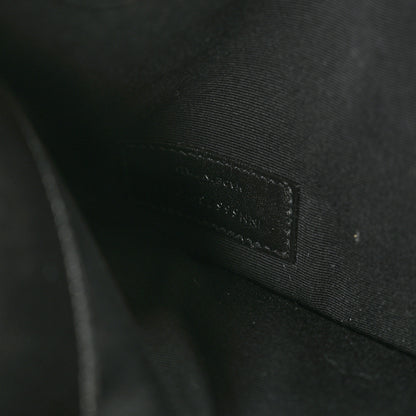 Saint Laurent Smooth Shiny Calfskin Monogram Uptown Pouch Black 7 of 7