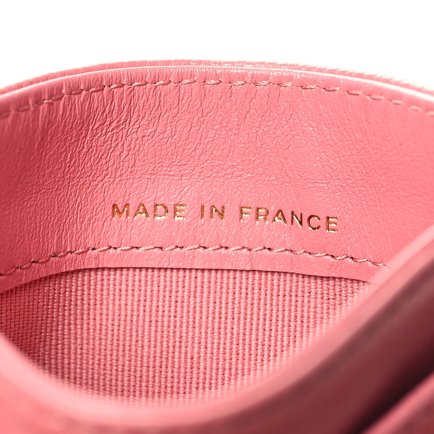 Chanel Caviar Quilted Card Holder Pink 7 of 10
