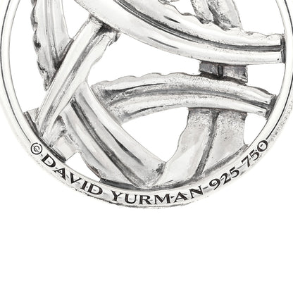 David Yurman Sterling Silver 18K Yellow Gold Papyrus Enhancer Pendant 4 of 4